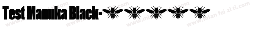 Test Manuka Black字体转换